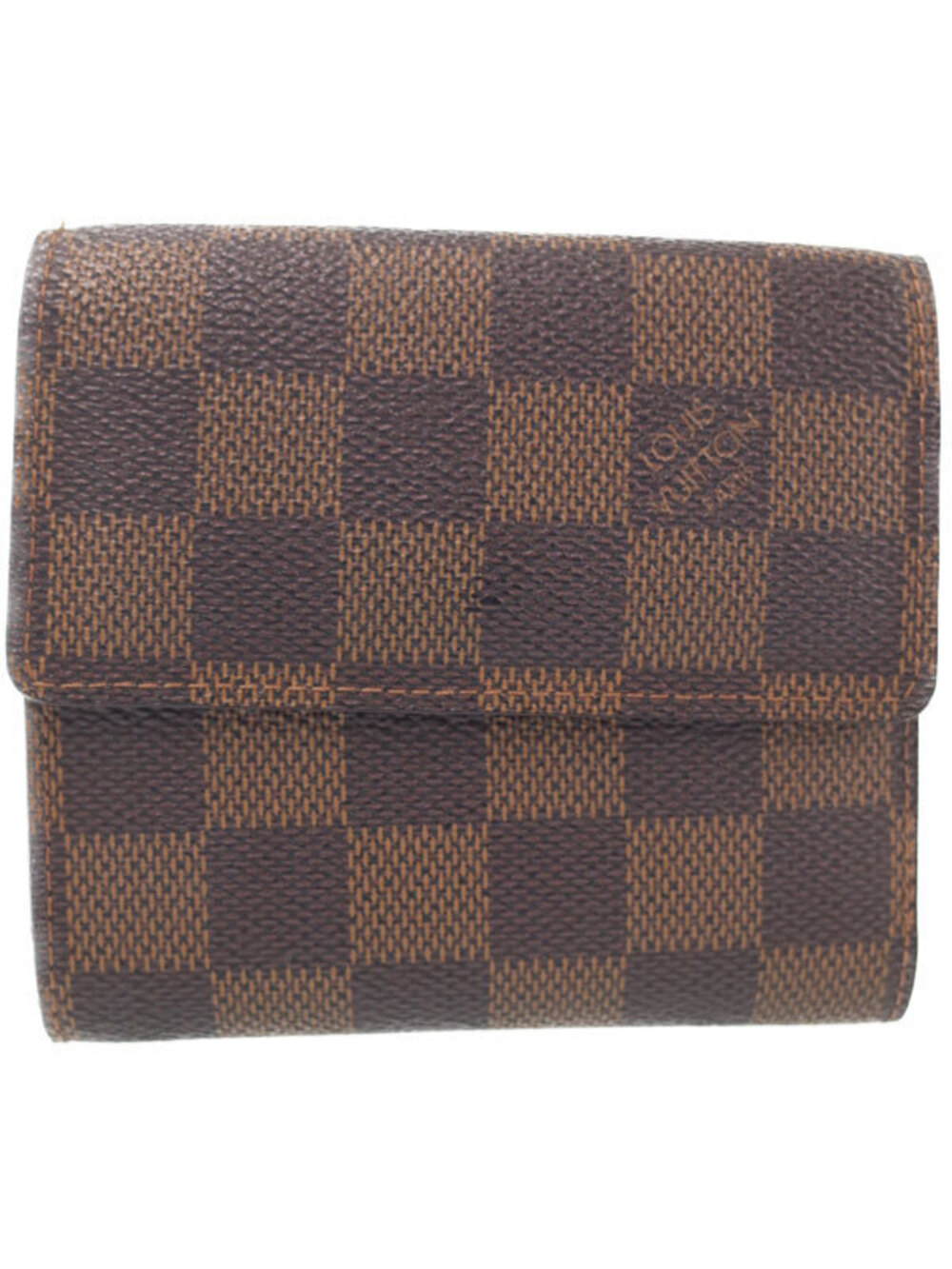 Louis Vuitton Damier Short Elise Portefeuille Wallet Brown